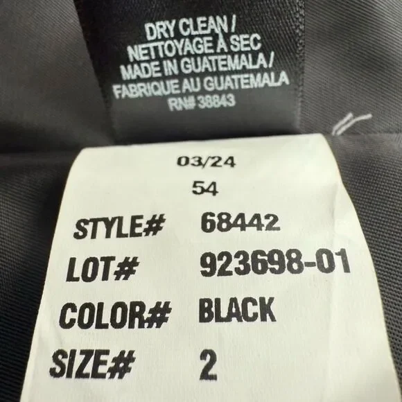 Sam Edelman Black Wool Blend Wrap Coat Tie Belt Long Trench Size 2 NWOT - Picture 7 of 7